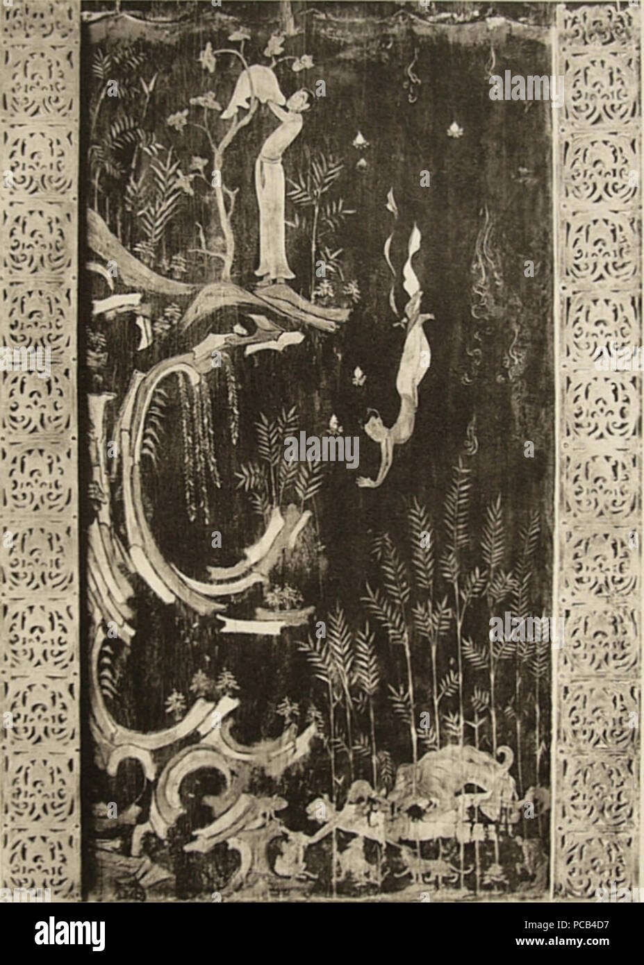 586 Tamamushi culte Peinture1 Banque D'Images