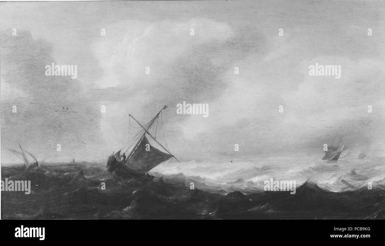 80 navires en un coup de vent (Jan Porcellis) - Nationalmuseum - 17567 Banque D'Images