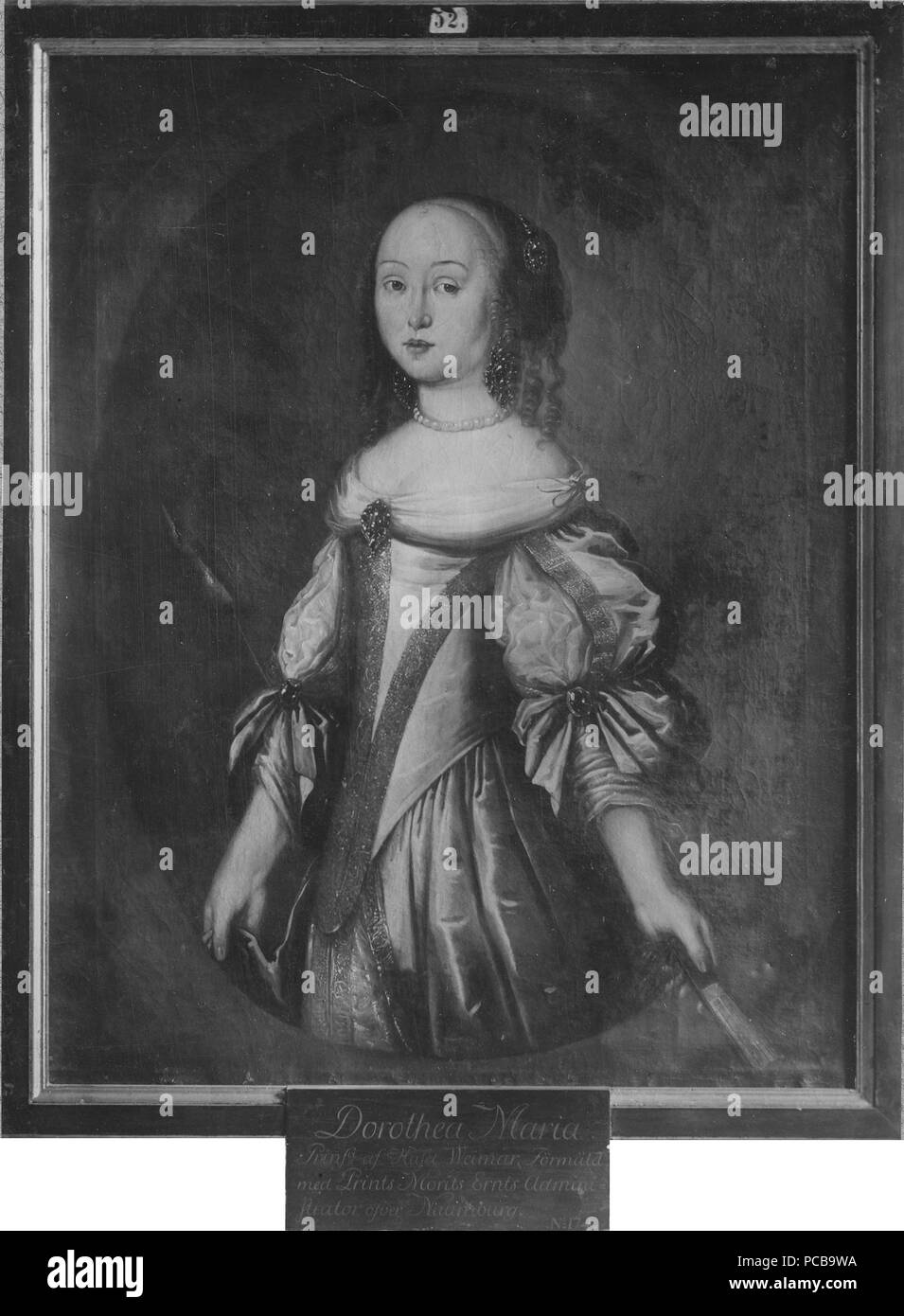 169 Dorotea Maria, 1641-75, prinsessa Sachsen-Weimar av - Nationalmuseum - 14721 Banque D'Images