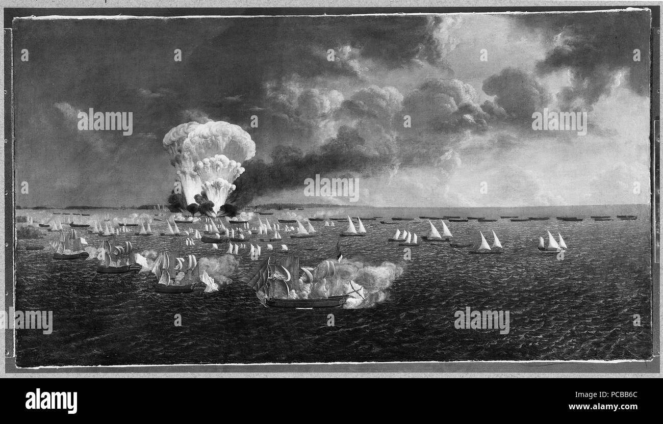 90 Utbrytningen Viborgska ur viken den 3 juli 1790 (Laurent Tietrich Schoultz) - Nationalmuseum - 80942 Banque D'Images