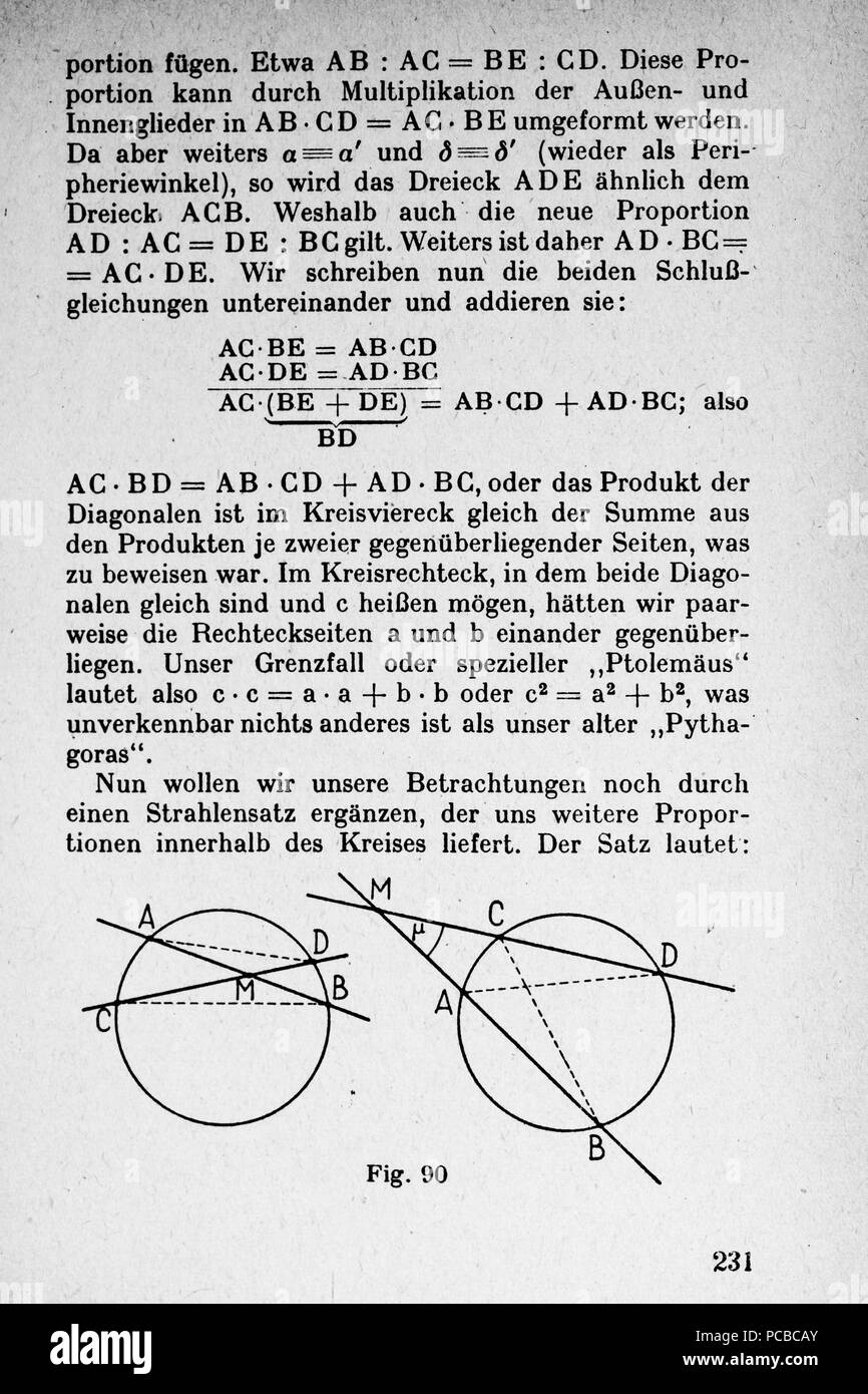 60 Vom Punkt zur Vierten Seite 231 Dimension Banque D'Images