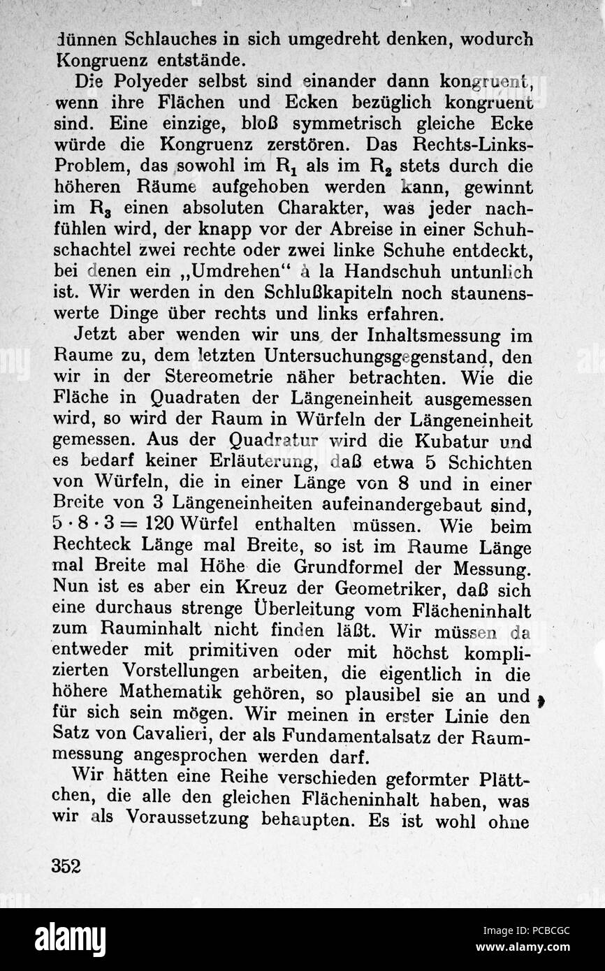 61 Vom Punkt zur Vierten Seite 352 Dimension Banque D'Images