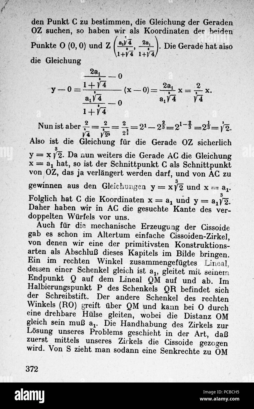 61 Vom Punkt zur Vierten Seite 372 Dimension Banque D'Images