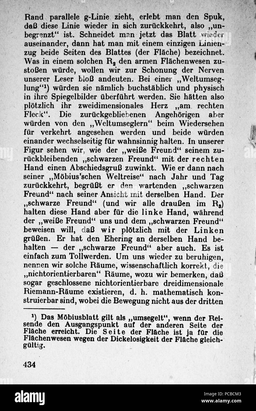 61 Vom Punkt zur Vierten Seite 434 Dimension Banque D'Images