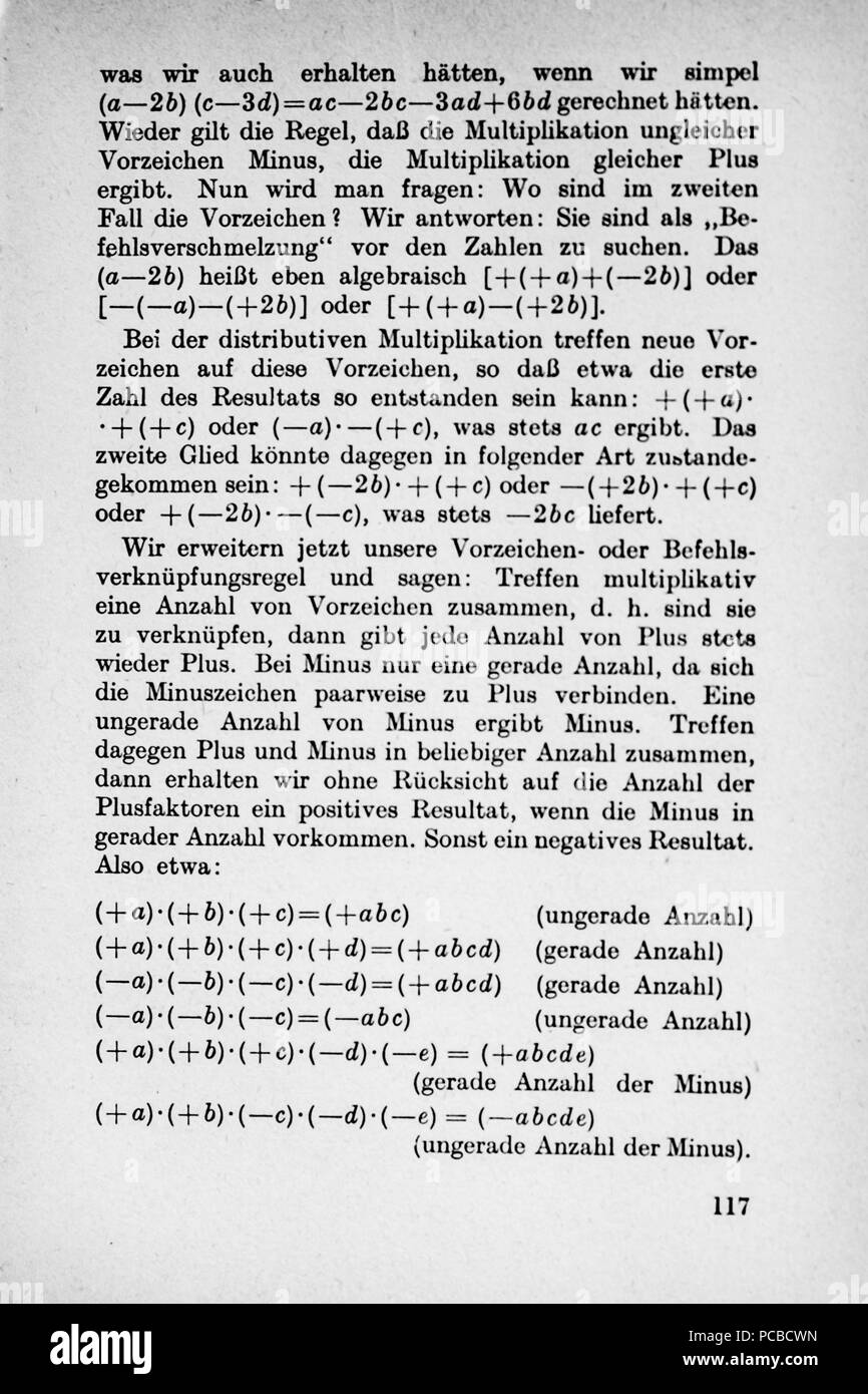 58 Vom Einmaleins zum Integral - Seite 117 Banque D'Images