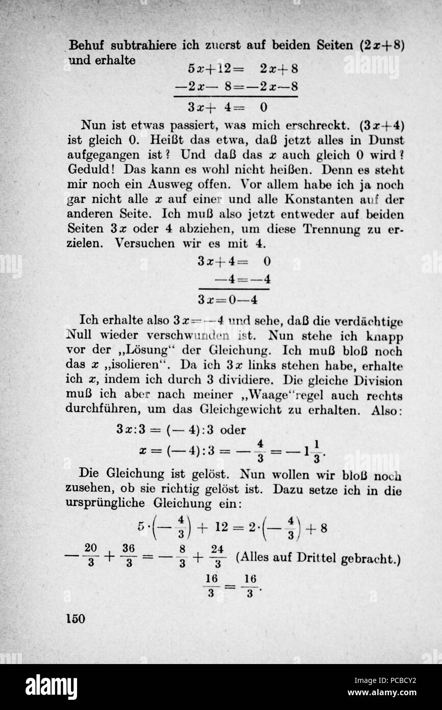 58 Vom Einmaleins zum Integral - Seite 150 Banque D'Images