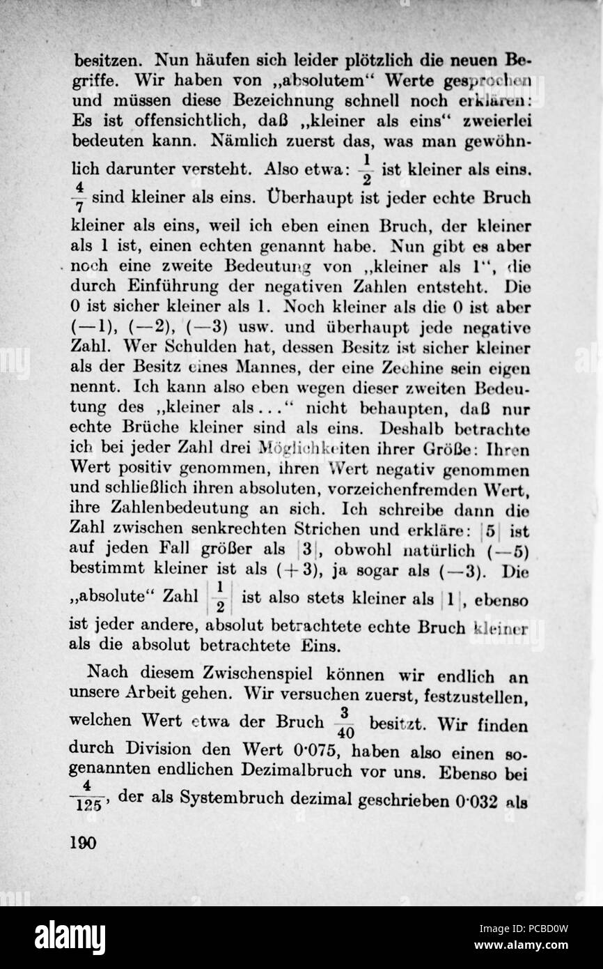 58 Vom Einmaleins zum Integral - Seite 190 Banque D'Images