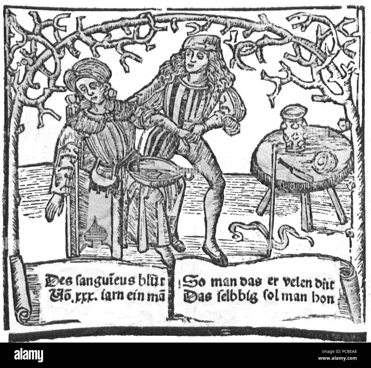 Brunschwig 7 Menschenblut schwarz-Weiss Banque D'Images