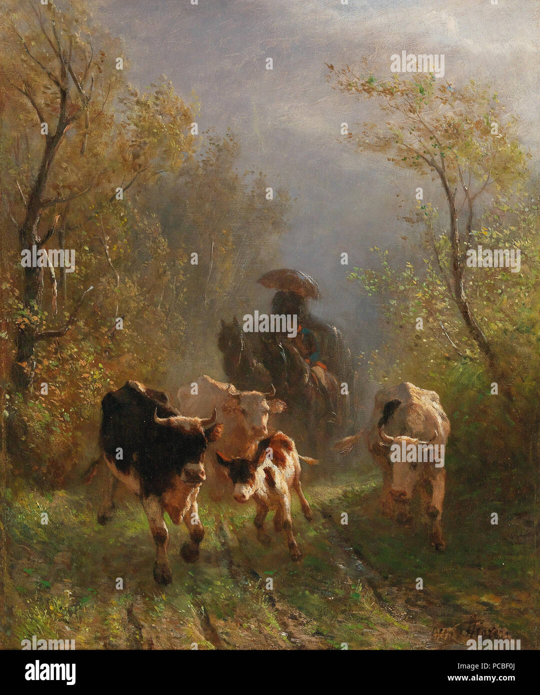 68 Otto von Thoren - de rencontrer sur la route de campagne Banque D'Images