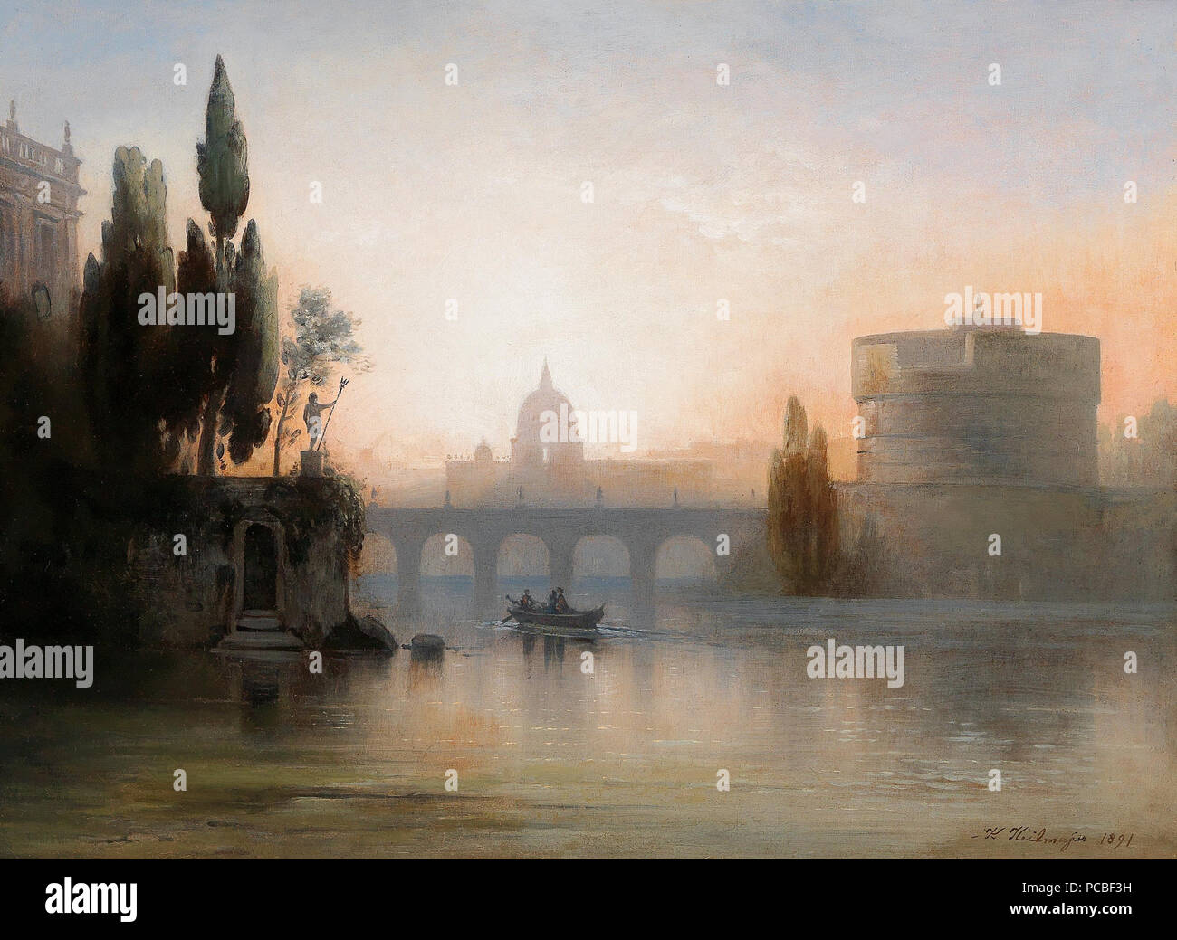 53 Karl Heilmayer - scène Romaine Banque D'Images