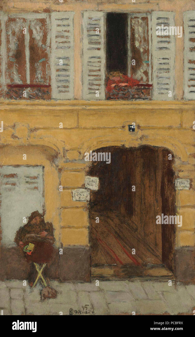 352 L'orgue de Barbarie ou le joueur d'orgue Banque D'Images