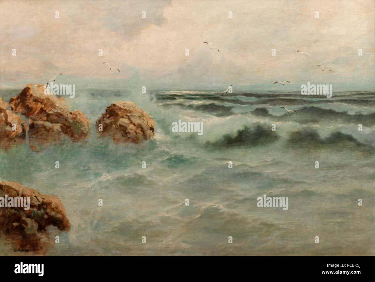 Alexej 3 Vasiljevič Hanzen (1876-1937) - Moře Banque D'Images