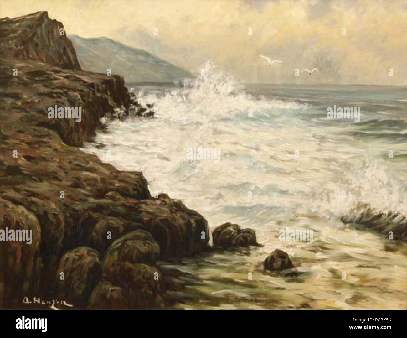 Alexej 3 Vasiljevič Hanzen (1876-1937) - Mořské pobřeží Banque D'Images