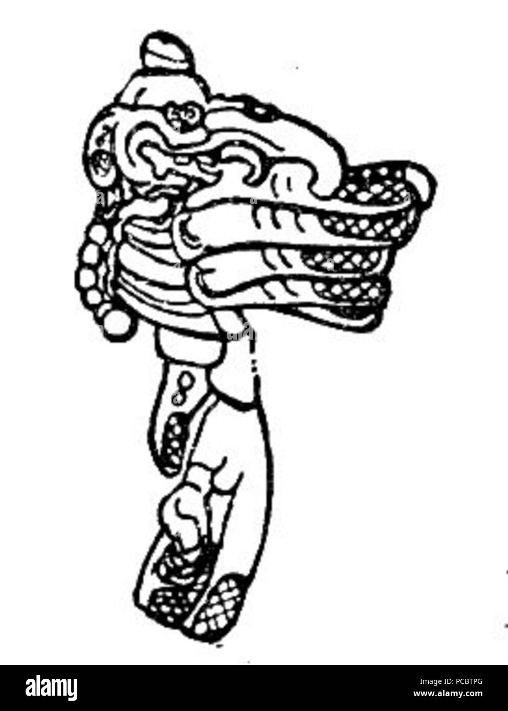 37 Fig 30 hiéroglyphes mayas Banque D'Images