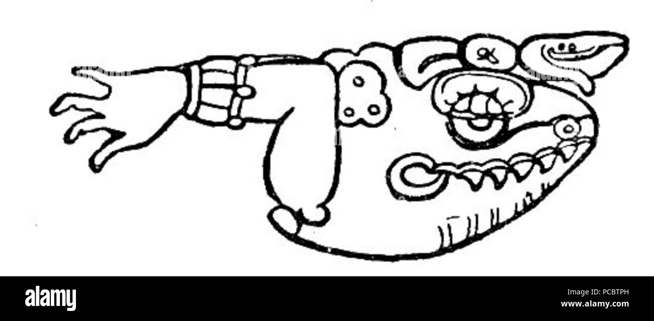 37 Fig 32 hiéroglyphes mayas Banque D'Images