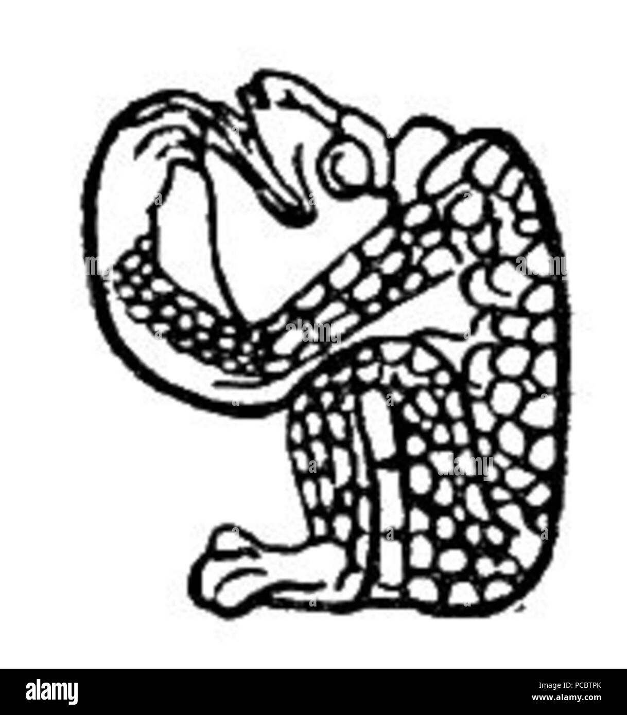 37 Fig 33 hiéroglyphes mayas Banque D'Images