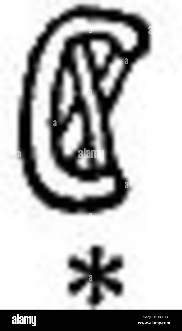 37 hiéroglyphes mayas Sidenote 24a Banque D'Images