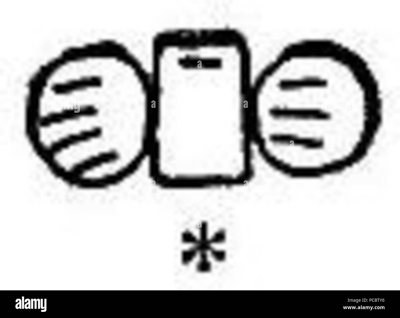 37 hiéroglyphes mayas Sidenote 51 Banque D'Images