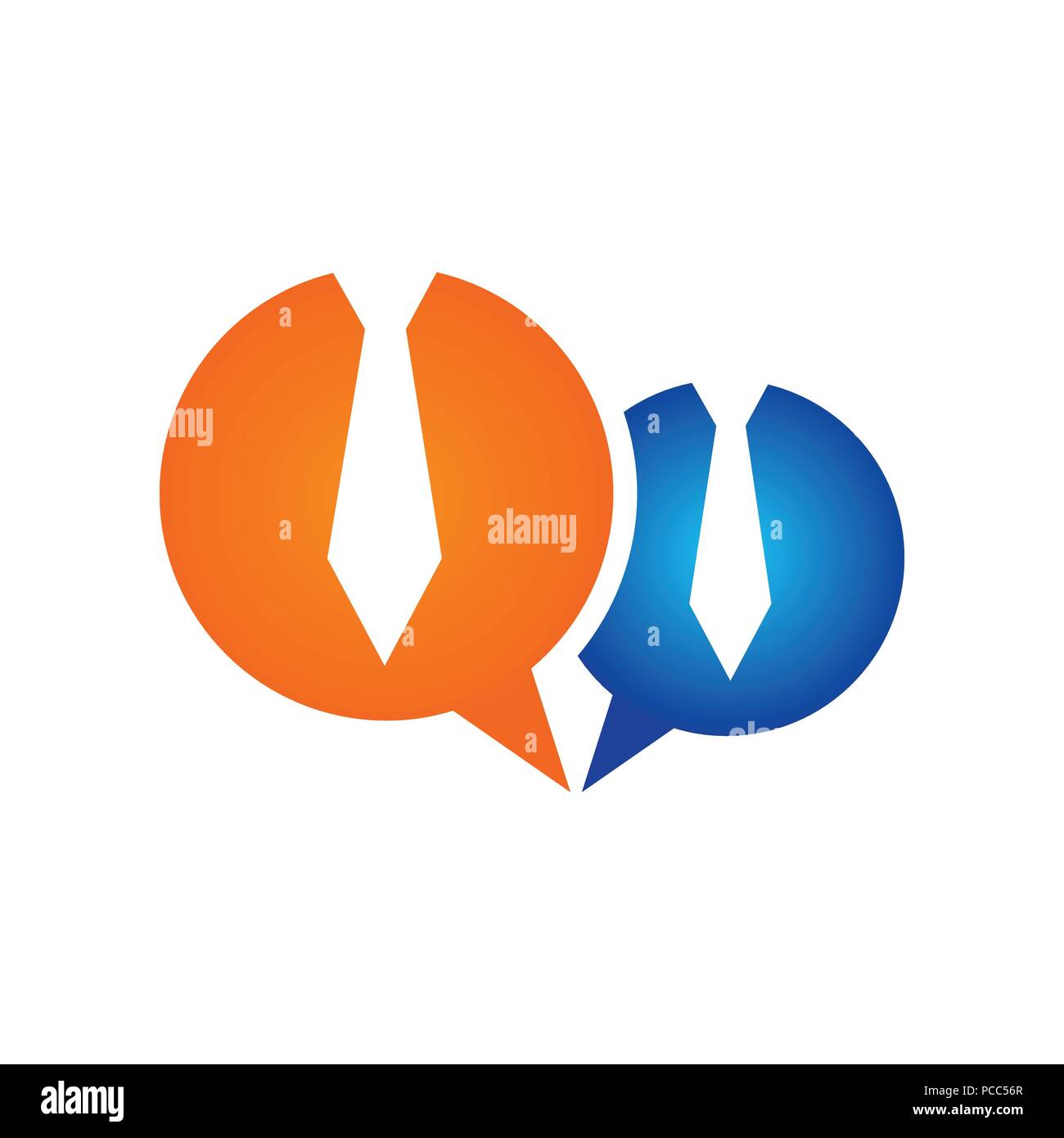 Business Talk Bulle Symbole vecteur modèle de conception de logo graphique Illustration de Vecteur