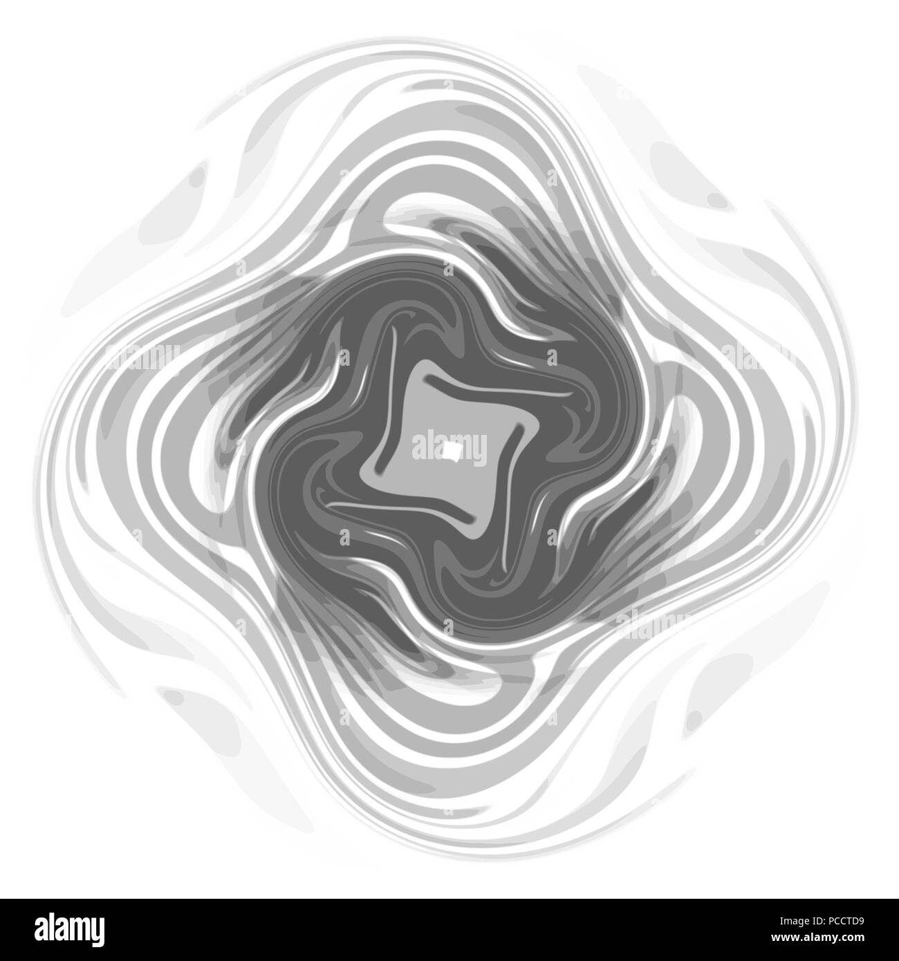 Aquarelle gris ornement mandala, vector illustration Illustration de Vecteur