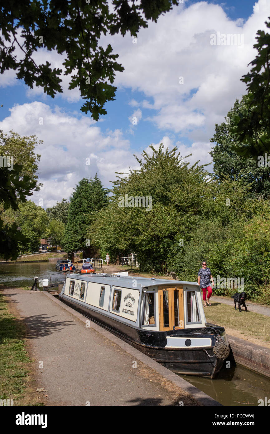 Grand classique à Kingwood Junction, Lapworth, Stratford upon Avon Canal, Warwickshire, en Angleterre, Royaume-Uni Banque D'Images