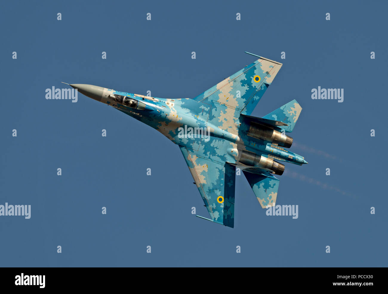 Sukhoi Su27, l'Armée de l'air ukrainienne Banque D'Images