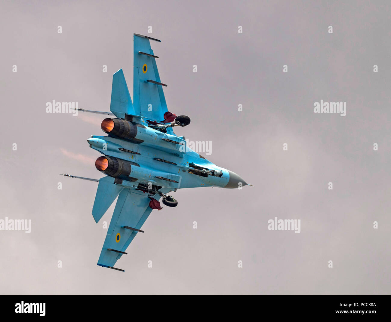 Sukhoi Su27, l'Armée de l'air ukrainienne Banque D'Images