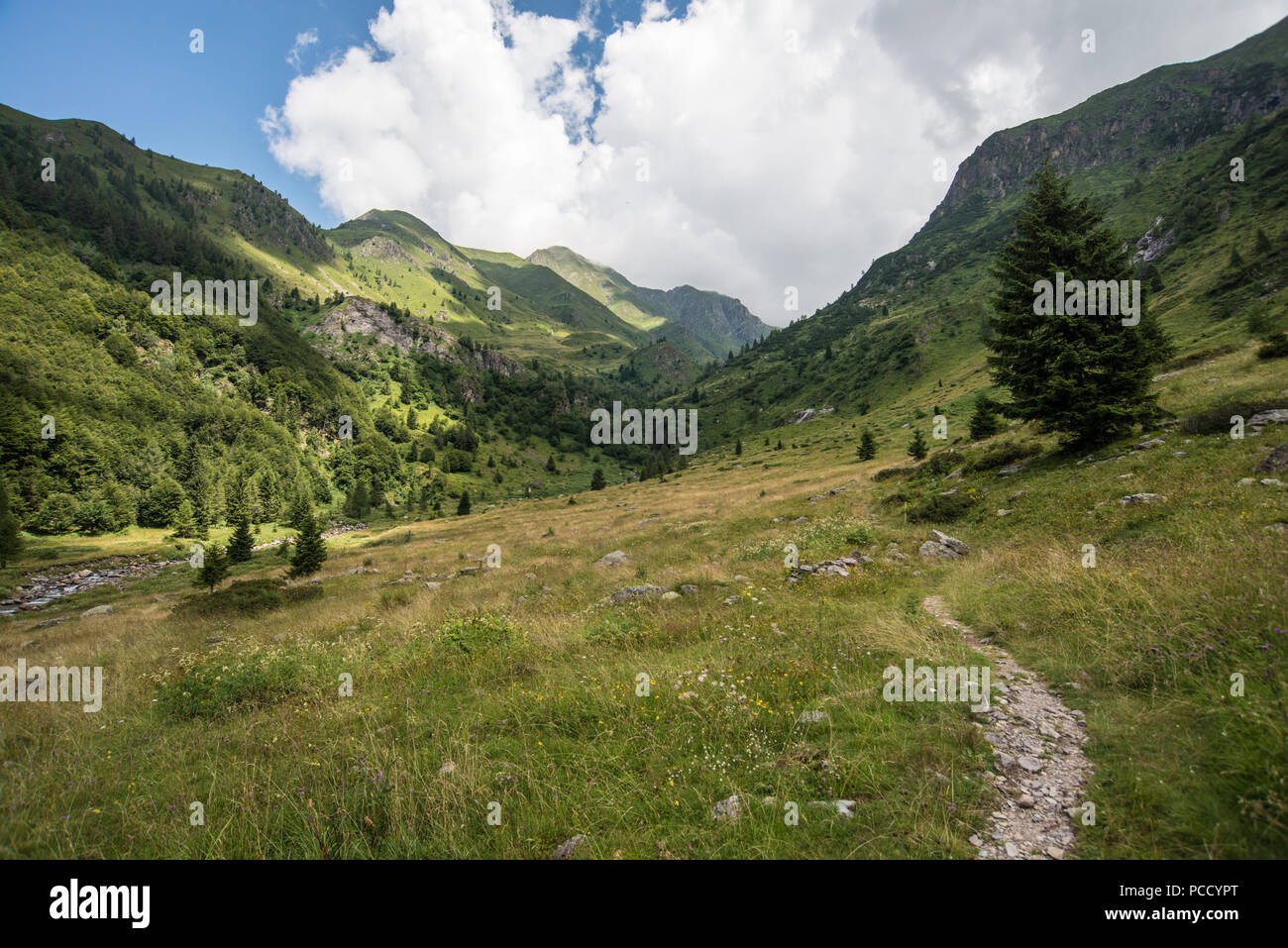 Lizzola, Alpi Orobie, Bergamo, Italie Banque D'Images