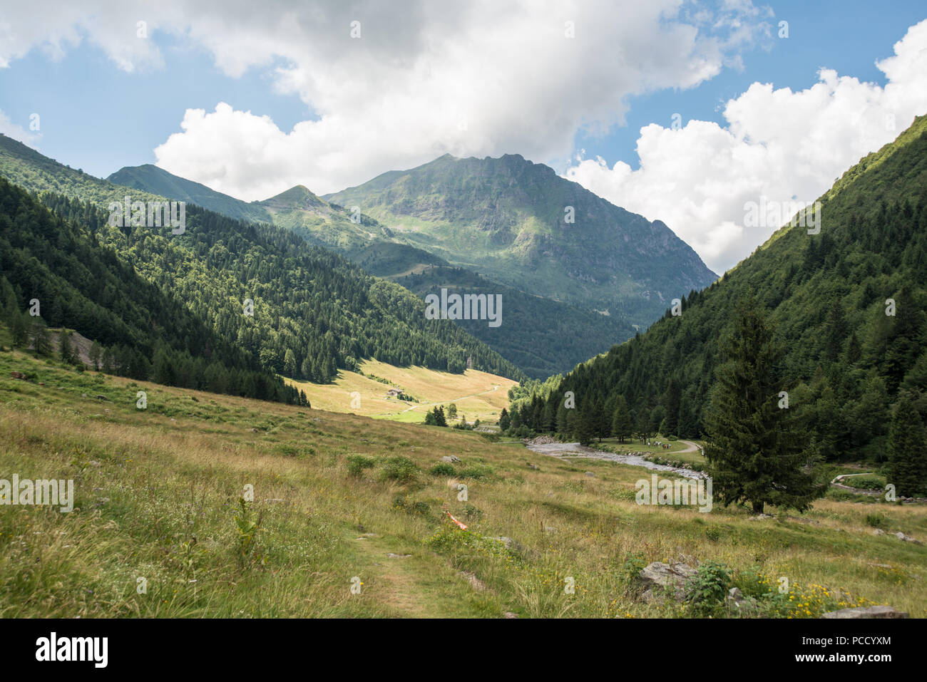 Lizzola, Alpi Orobie, Bergamo, Italie Banque D'Images