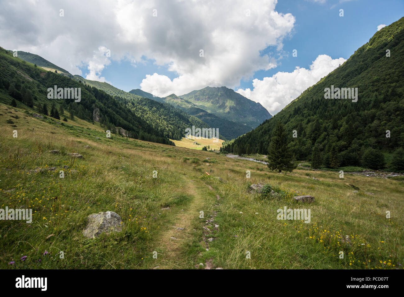 Lizzola, Alpi Orobie, Bergamo, Italie Banque D'Images