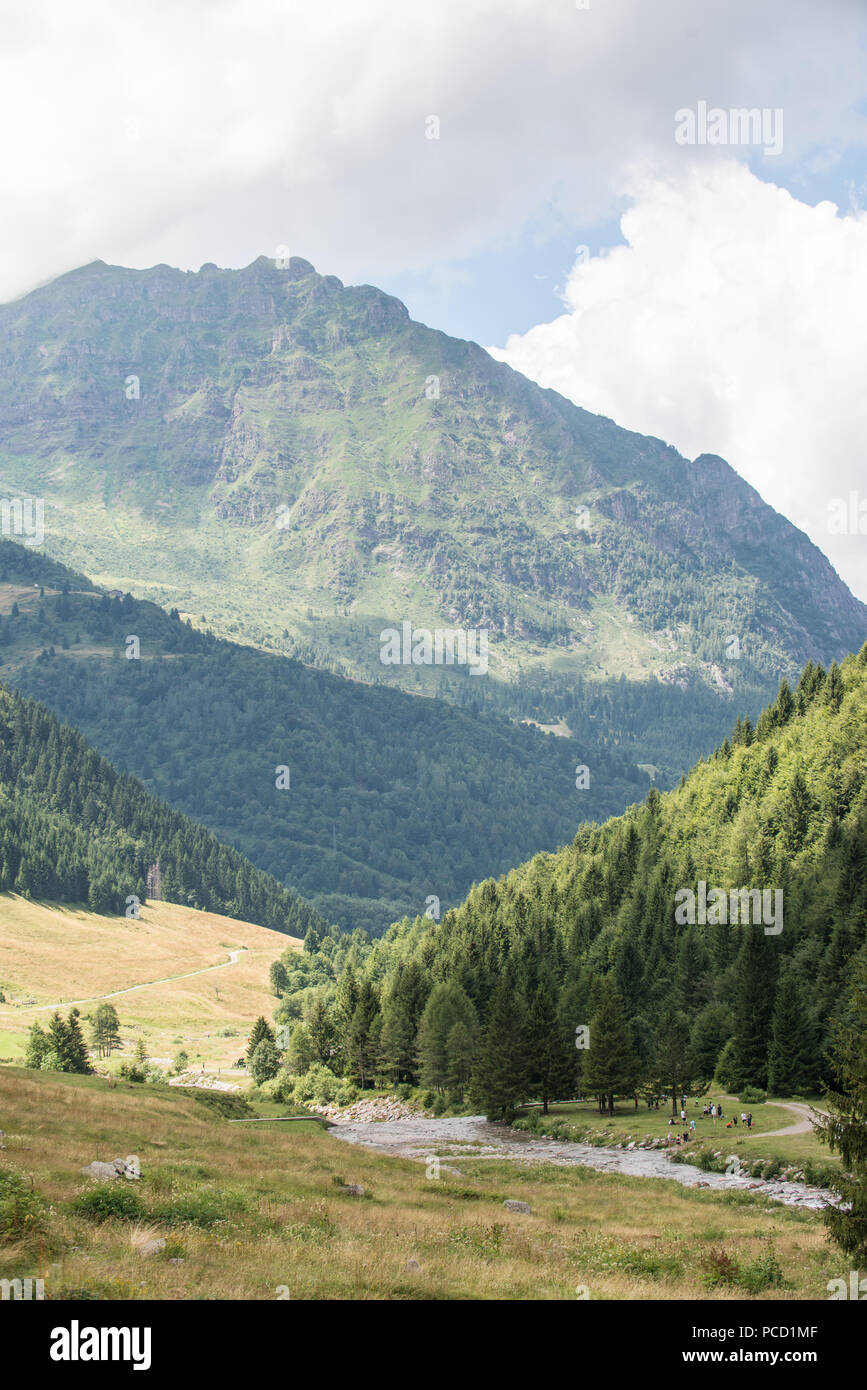 Lizzola, Alpi Orobie, Bergamo, Italie Banque D'Images