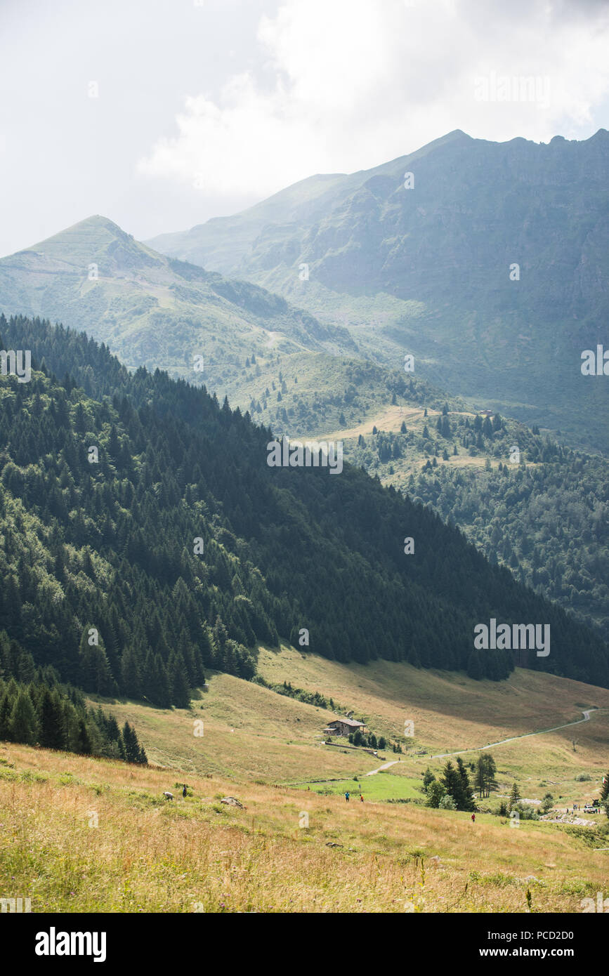 Lizzola, Alpi Orobie, Bergamo, Italie Banque D'Images