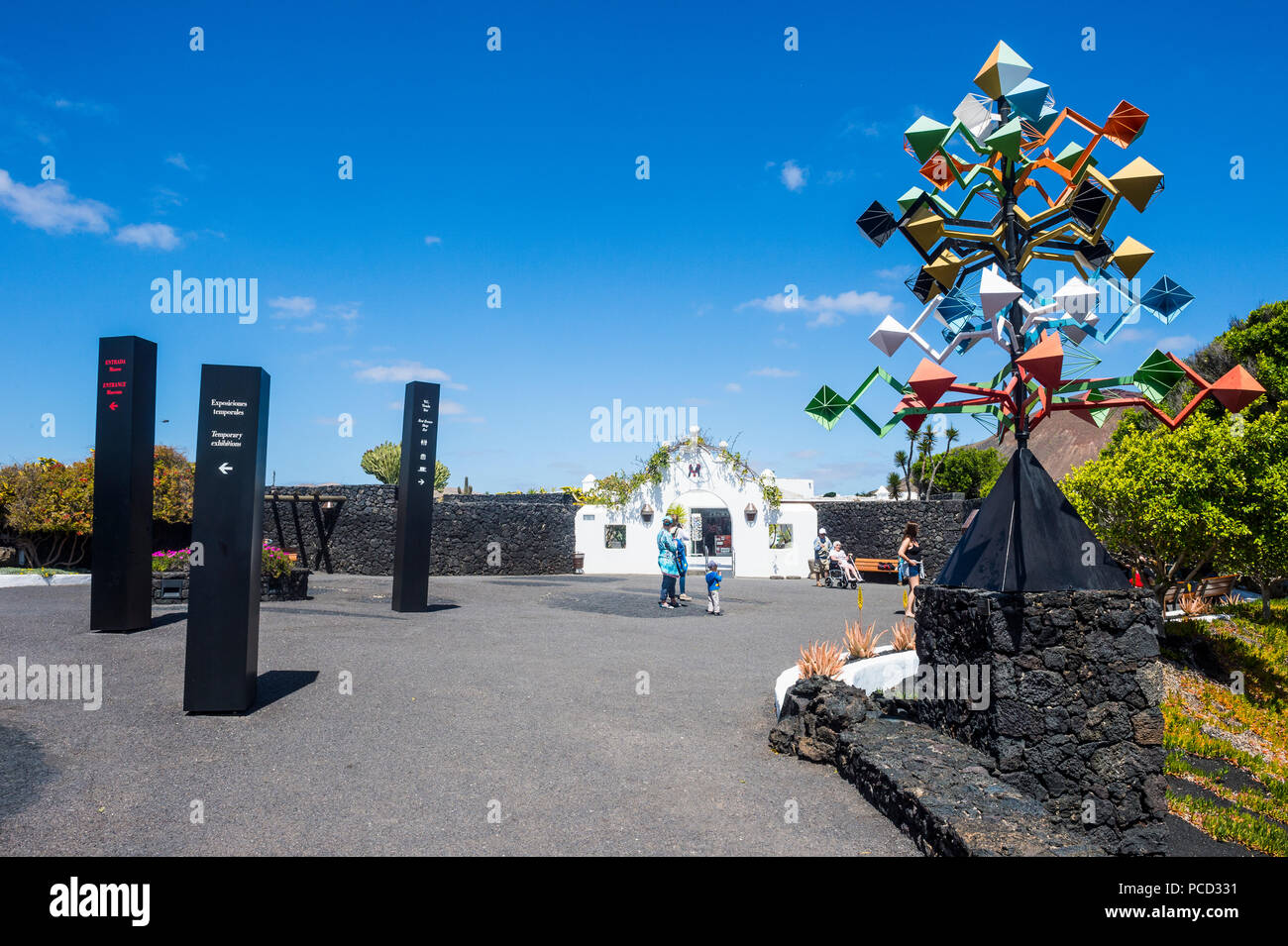 Volcano House, Fondation Cesar Manrique, Tahiche, Lanzarote, Canaries, Espagne, Europe, Atlantique Banque D'Images