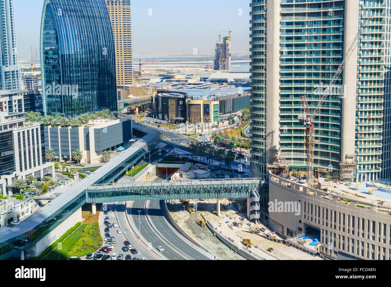 Quartier du centre-ville, Dubaï, Émirats arabes unis, Moyen Orient Banque D'Images