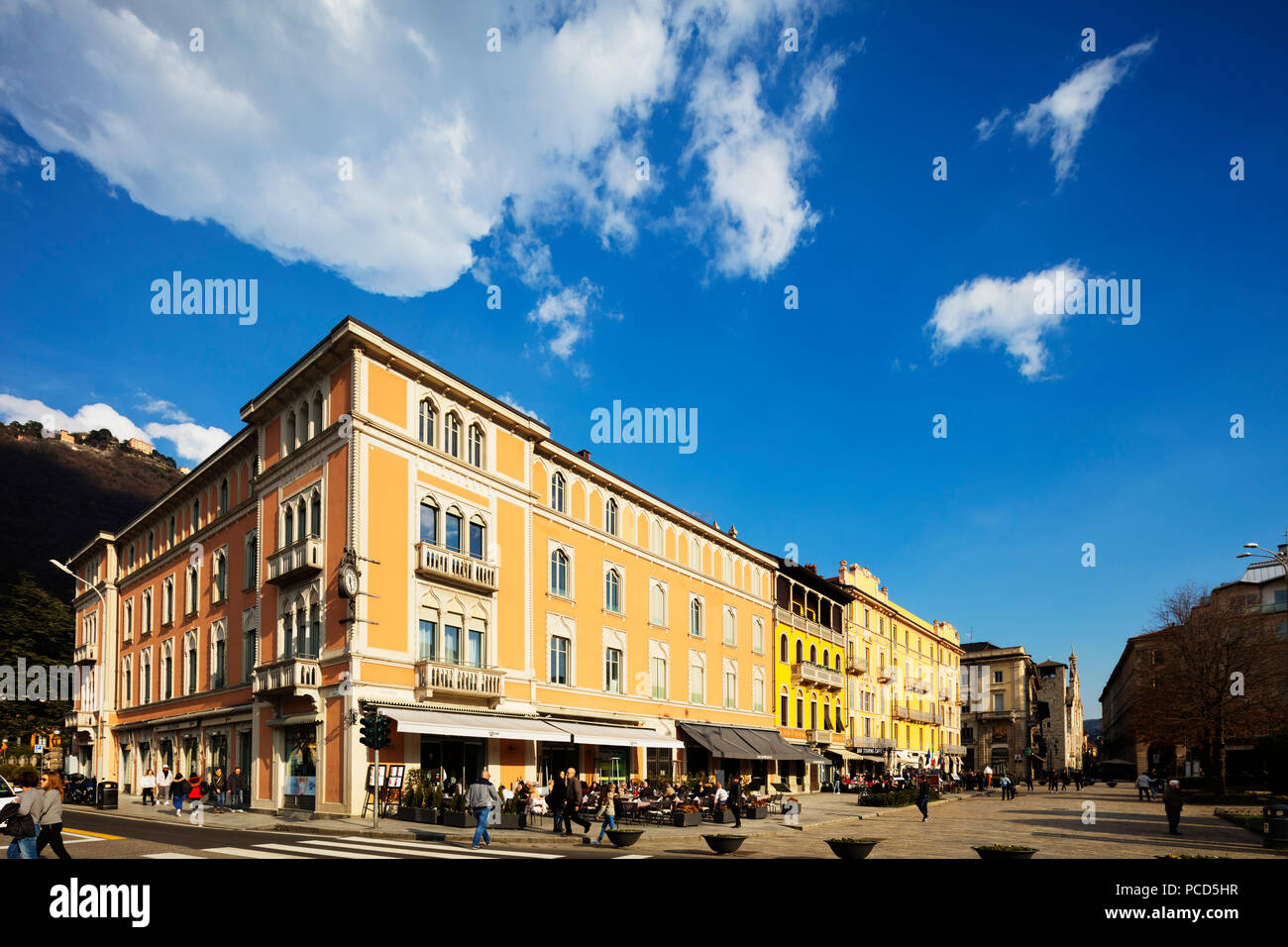 La ville de Côme, Lac de Côme, Lombardie, lacs italiens, Italie, Europe Banque D'Images