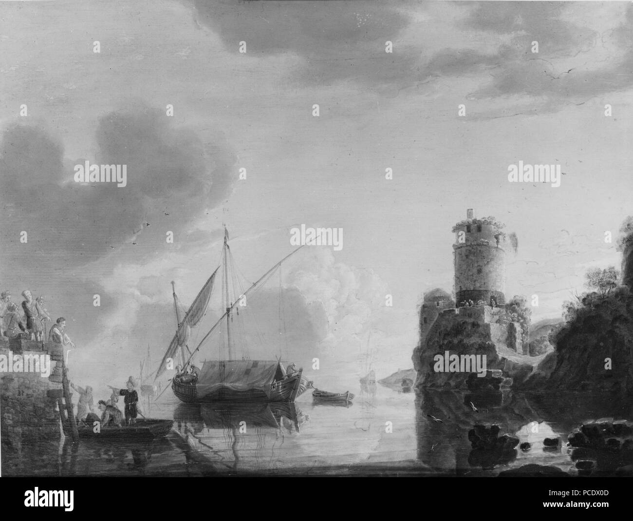 NM 56168 Port Oriental (Bonaventura Peters (1630-1702) - Nationalmuseum - 17564 Banque D'Images