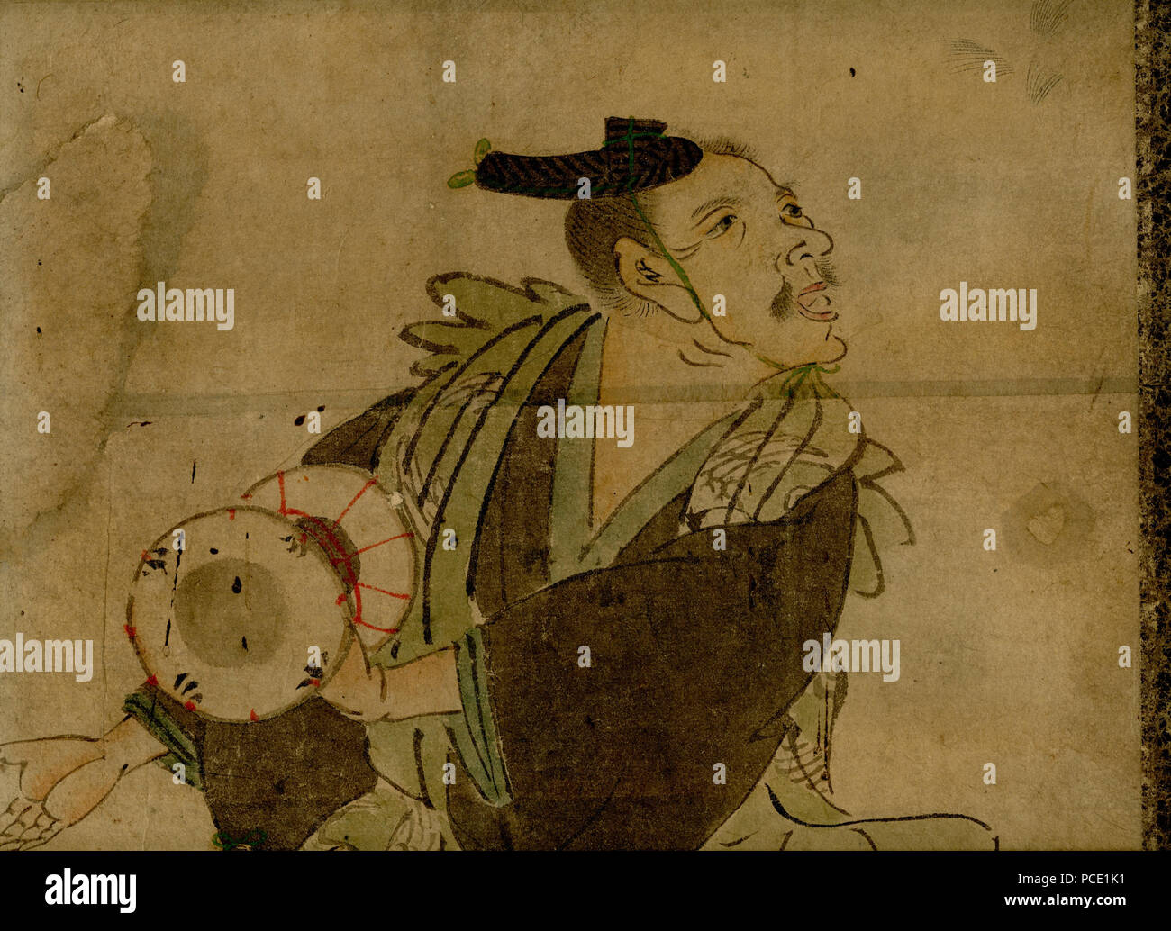 1 "manzai".en.unknown.artiste.wittig.collection.peinture-01.scanset.image.03-b Banque D'Images