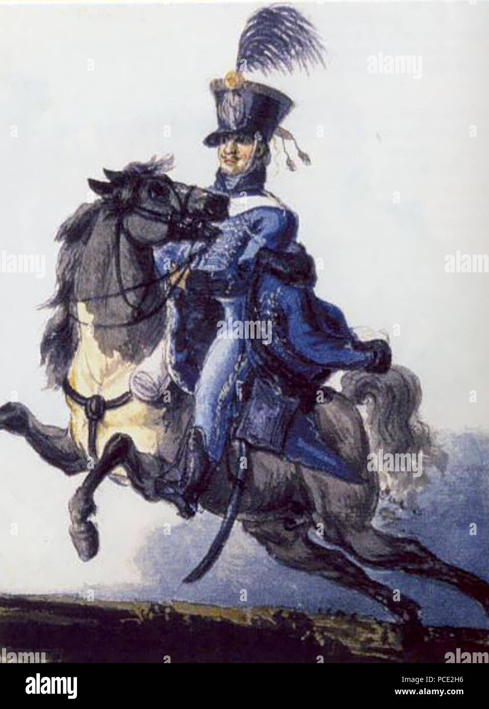 4 13e Régiment de hussards du Duché de Varsovie Banque D'Images