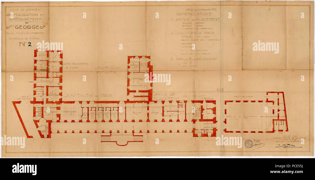 15 2fi2295 Palais Saint-Georges de Rennes Banque D'Images