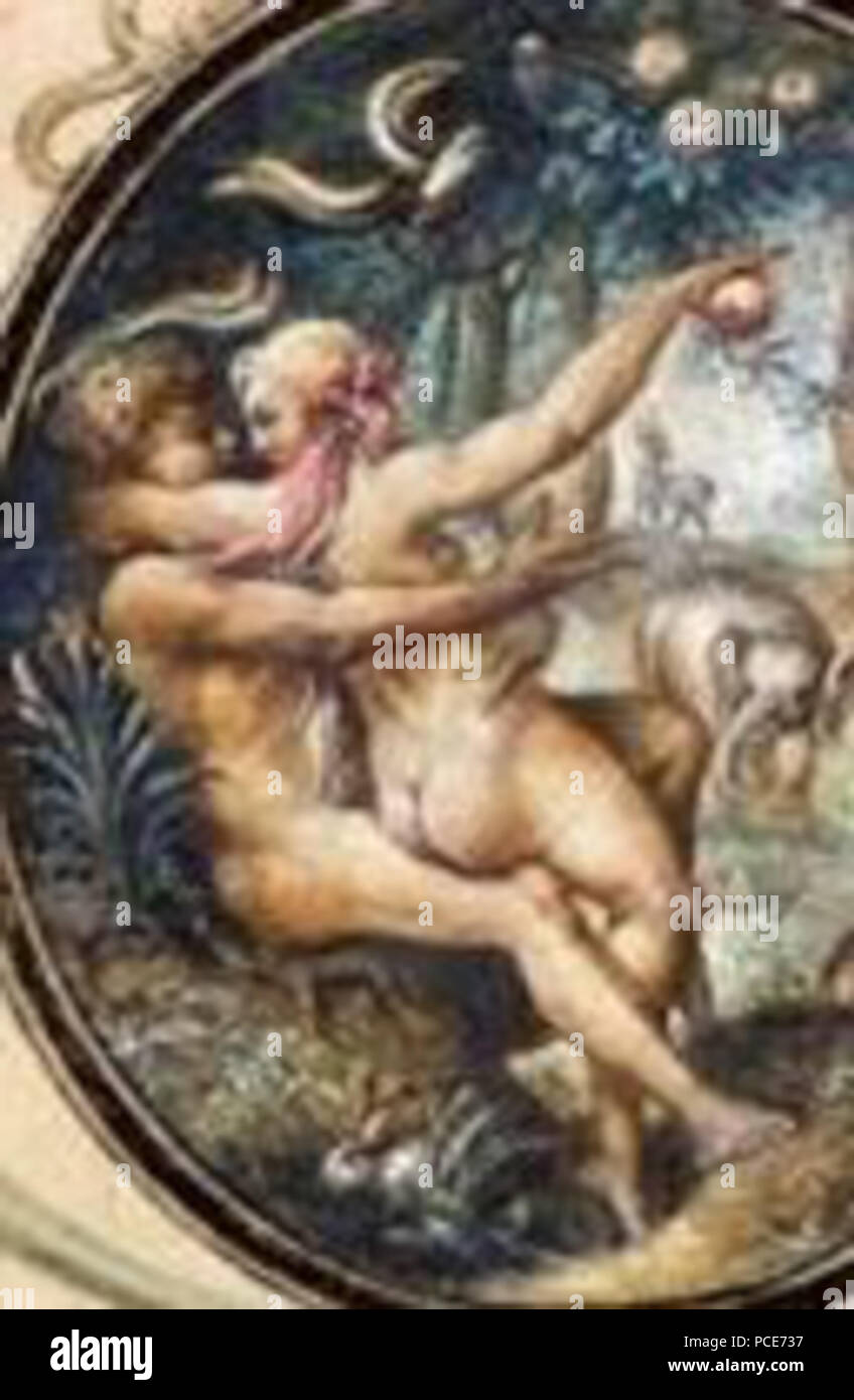 26 Adam une Eva v ráji (Daniel) La filiale Skylogic (rognée) Banque D'Images