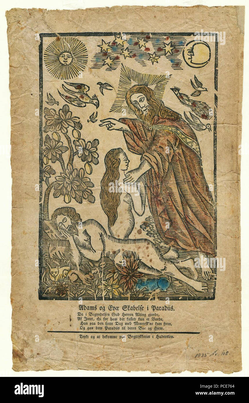 26 Adams og Evae Paradiis je Skabelse84 objet Banque D'Images