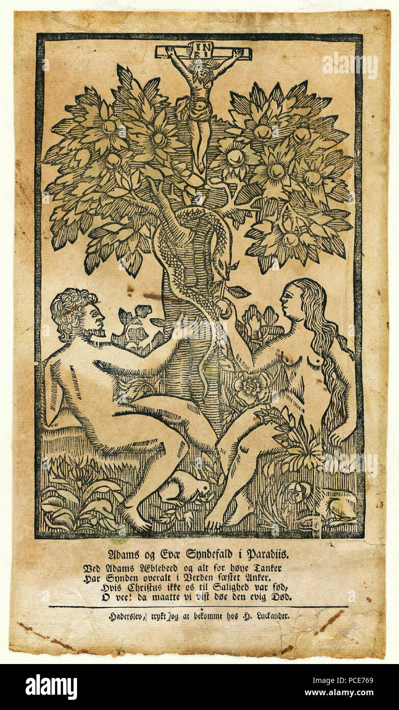 26 Adams og Evae je Syndefald Paradiis Banque D'Images