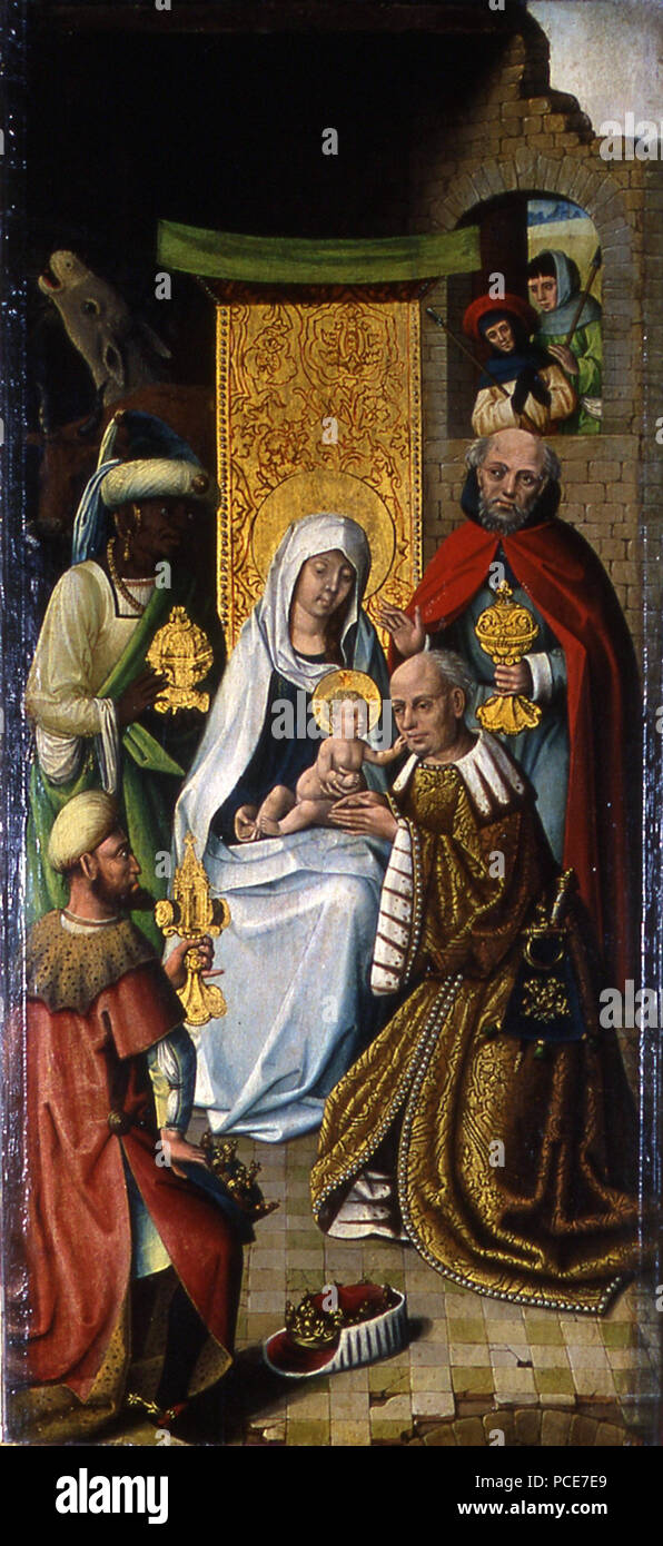 28 L'Adoration des Mages - Bowes Banque D'Images