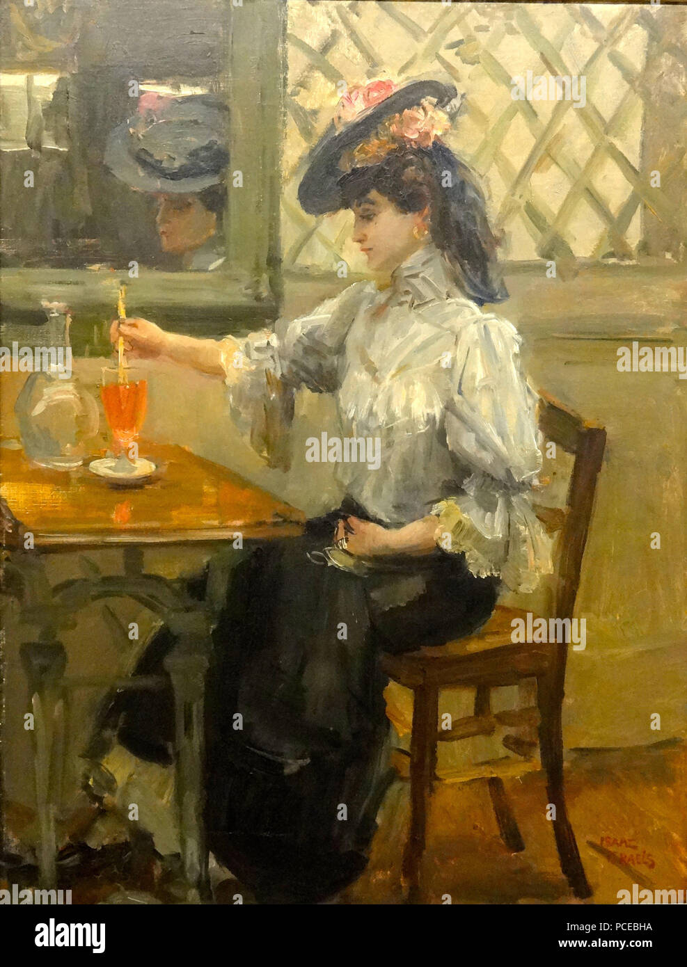 1420140613 In het cafe Theo van Doesburg (1865-1934) Banque D'Images