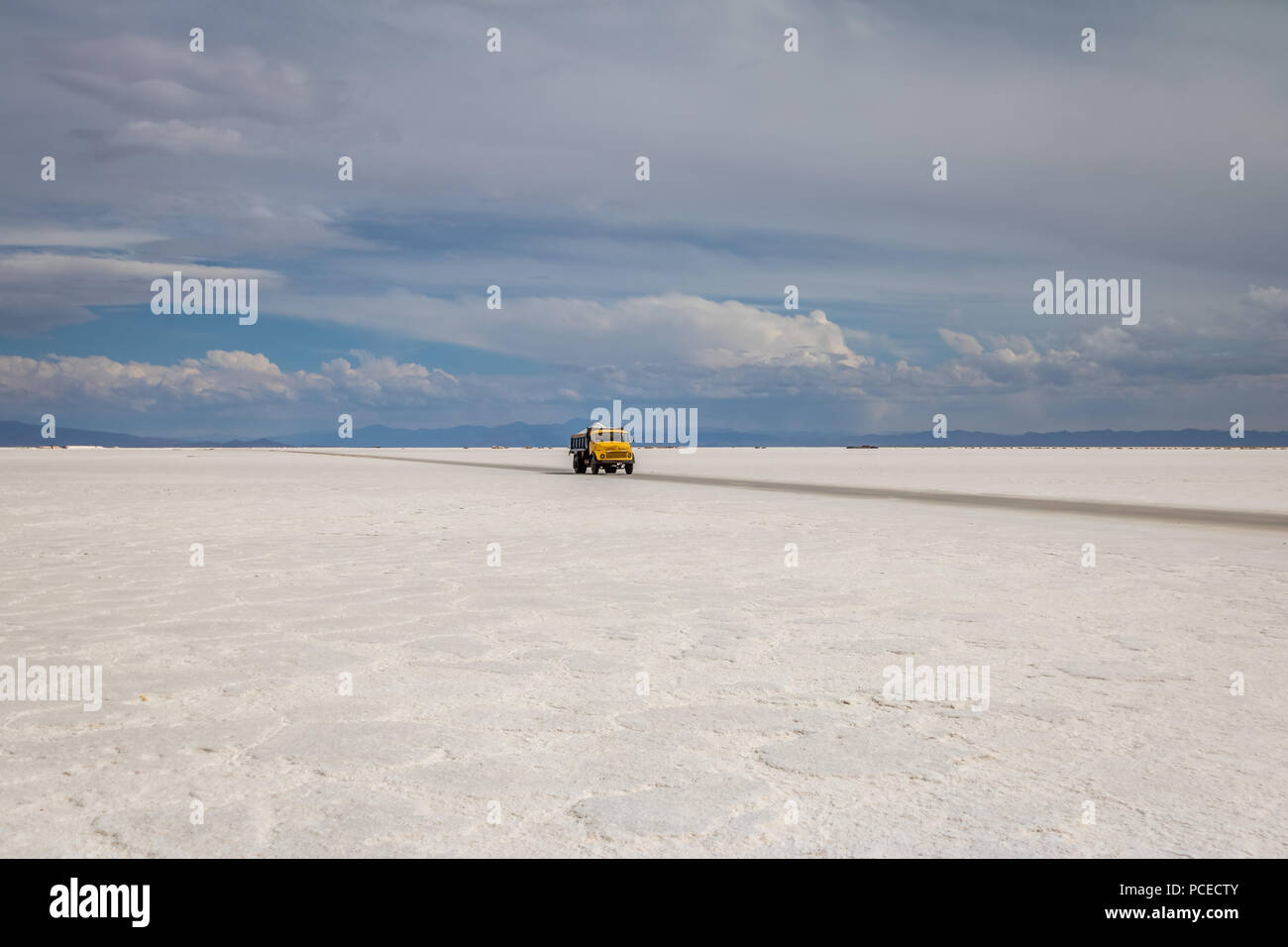 Camion de sel de Salinas Grandes Sel - Jujuy, Argentine Banque D'Images