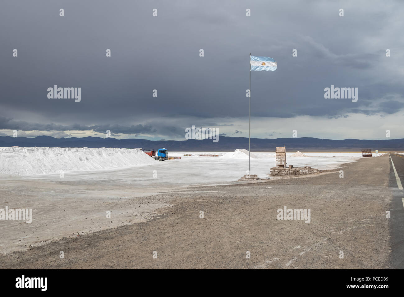 Salinas Grandes Salines - Jujuy, Argentine Banque D'Images