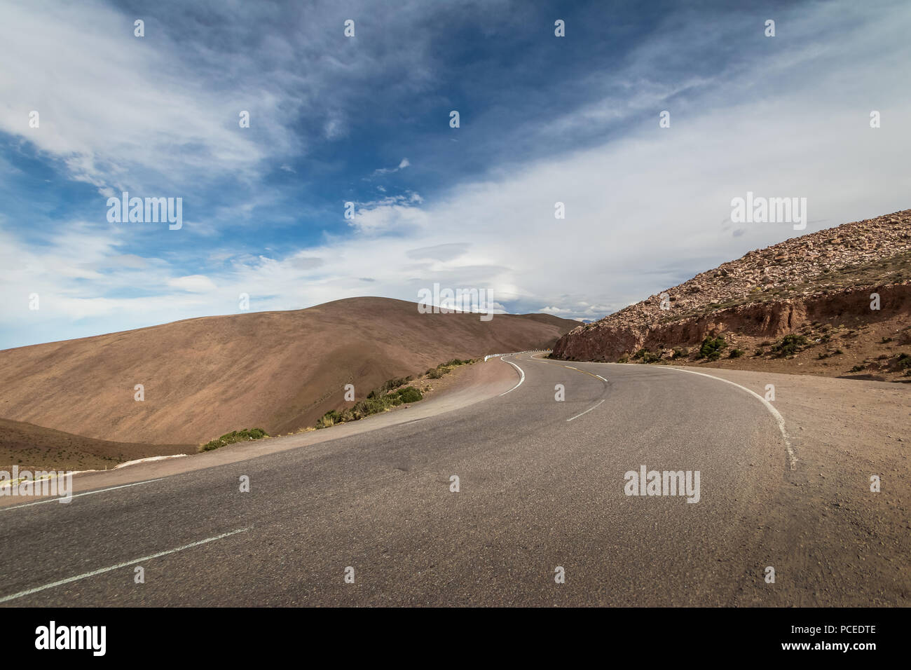 Route dans la province de Jujuy - Jujuy, Argentine Banque D'Images