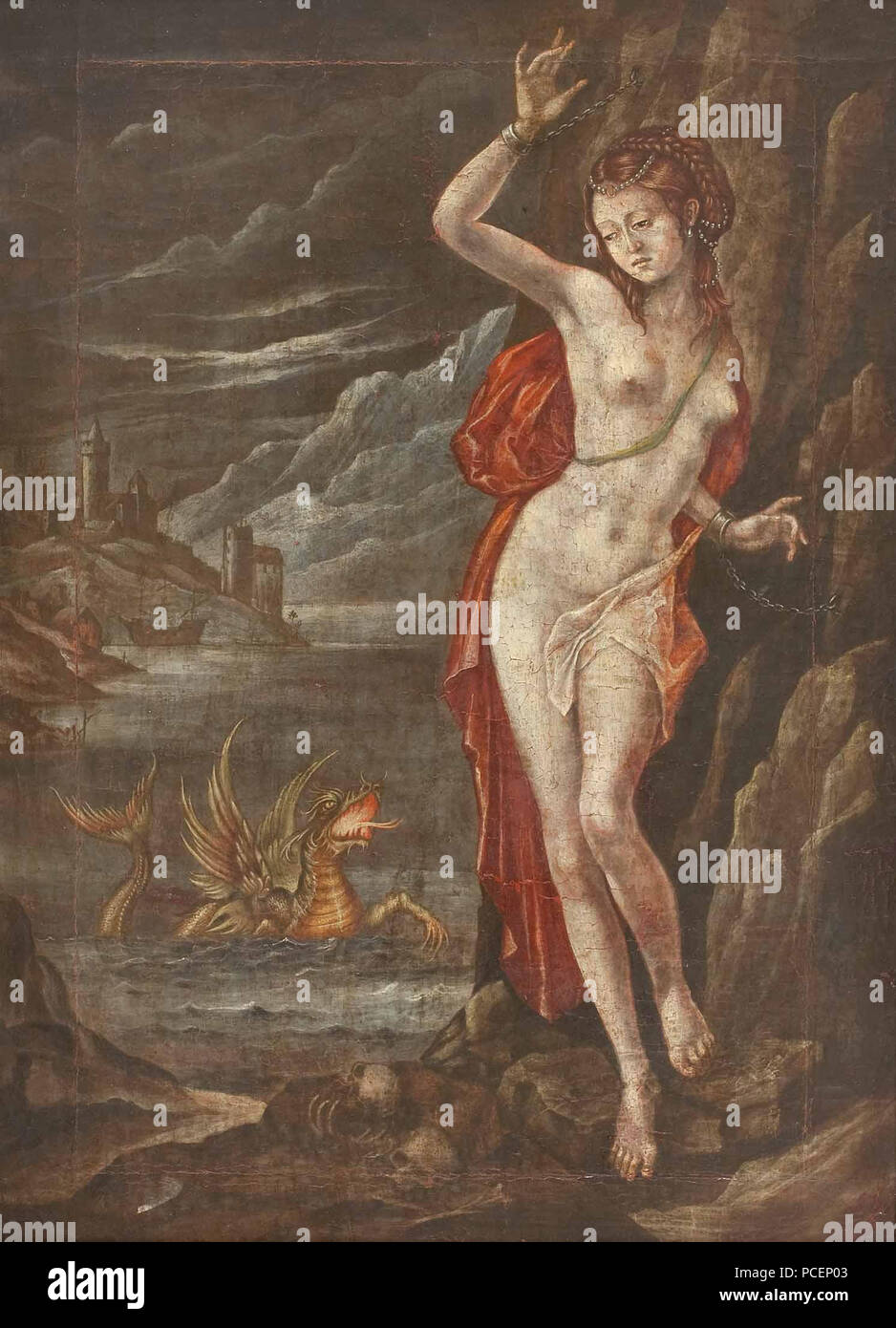 Andromède 45 c1600 Banque D'Images