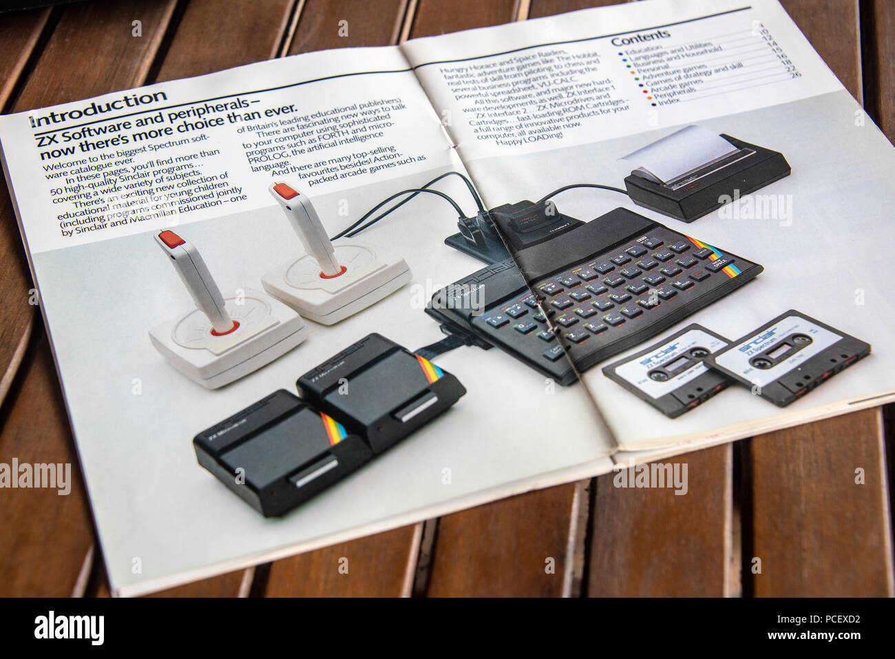 Sinclair Spectrum ZX Manual Banque D'Images