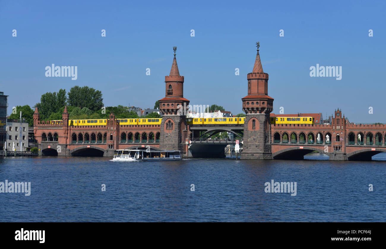 Oberbaumbruecke, Friedrichshain, Berlin, Deutschland, Oberbaumbrücke Banque D'Images
